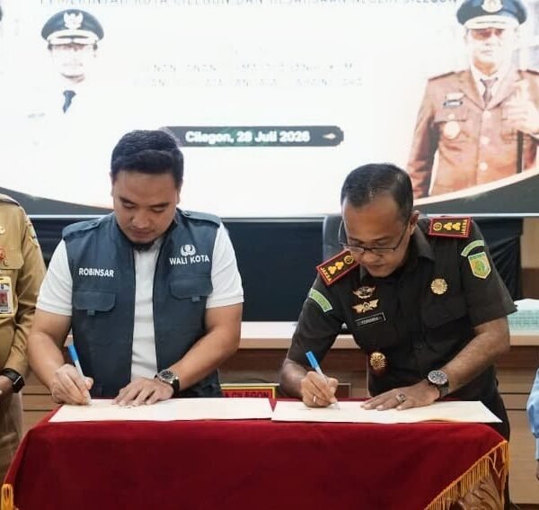 Perkuat Tata Kelola Pemerintahan, Pemkot Cilegon dan Kejari Cilegon Teken Kerja Sama Bidang Hukum