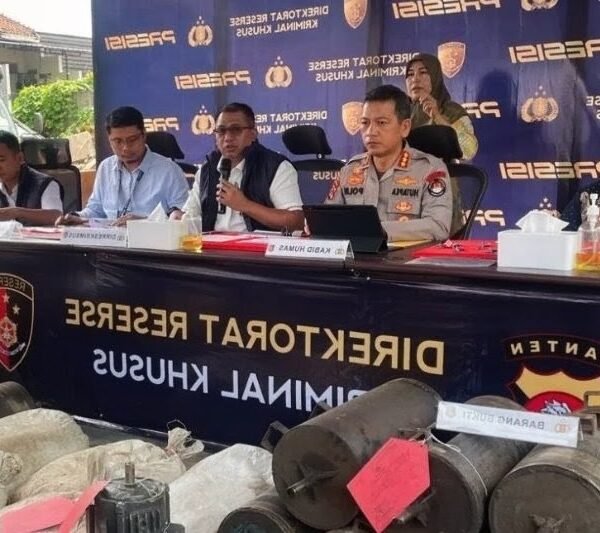 Polda Banten Bongkar Sindikat Tambang Ilegal: 7 Kasus Dibongkar, 6 Tersangka Diamankan
