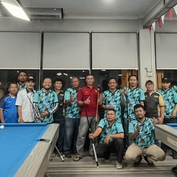 Persiapan Porwanas 2027, PWI Cilegon Bareng Atlit Biliard Pobsi Gelar Sparing