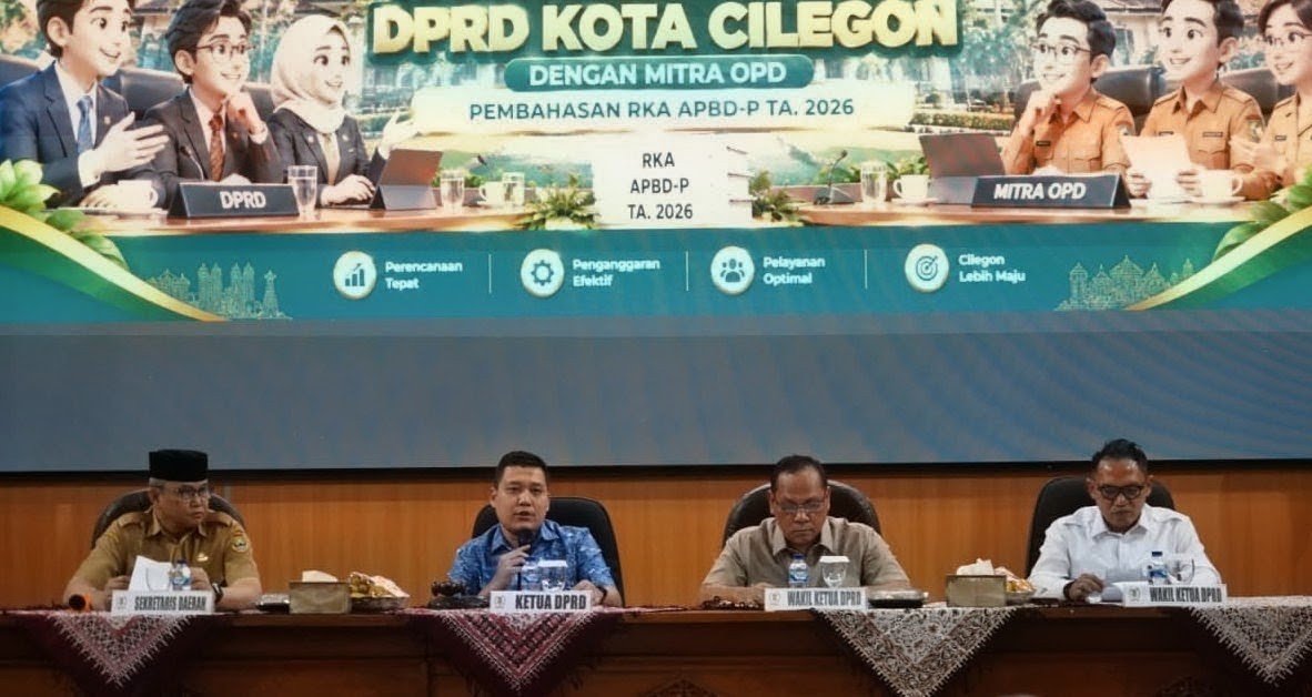 DPRD Kota Cilegon Gelar Rapat Kerja Bersama OPD Bahas RKA APBD-P 2026