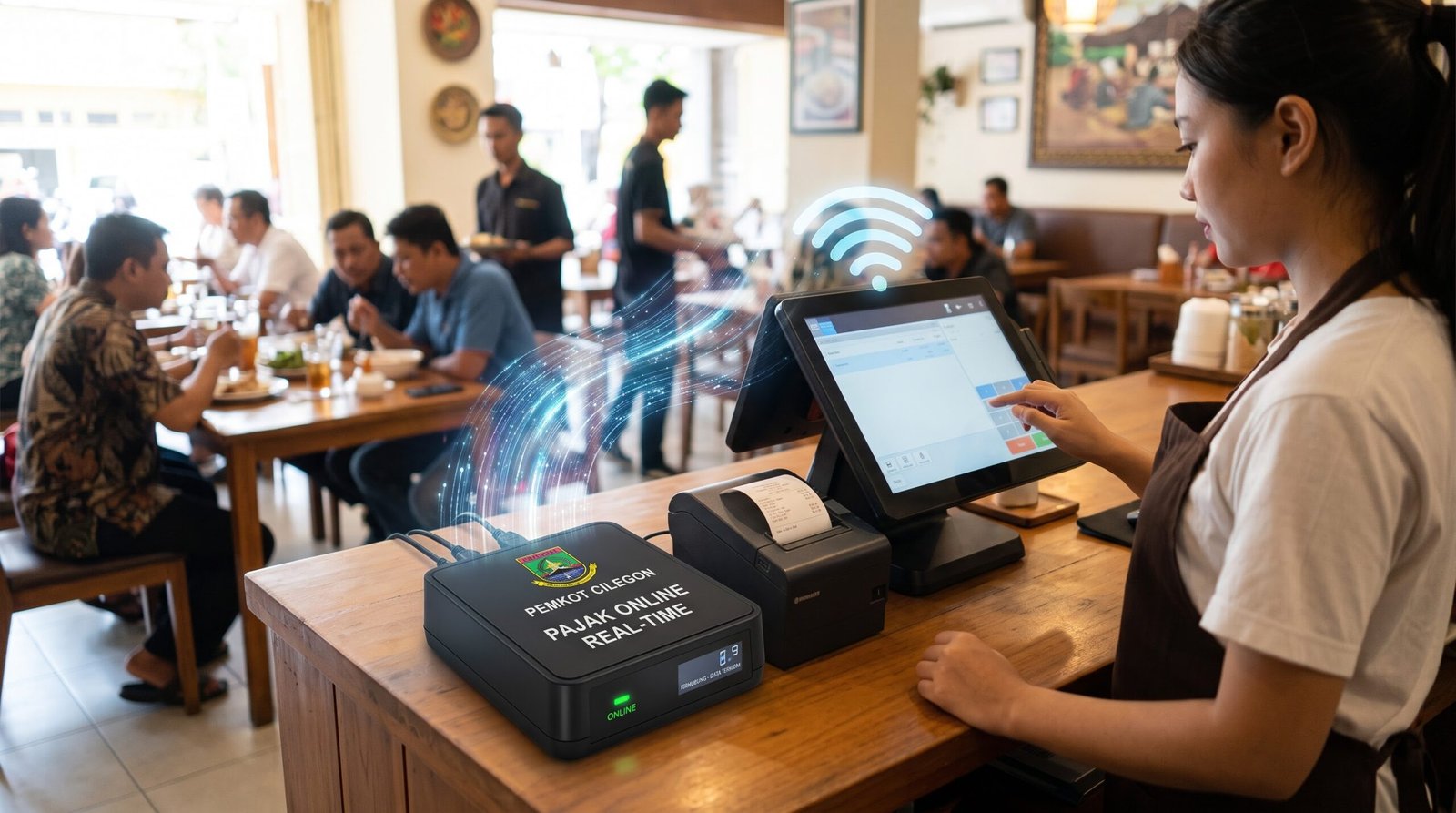 Cegah Kebocoran PAD, Ratusan Restoran di Cilegon Dipasangi Alat Pantau Pajak Real-Time